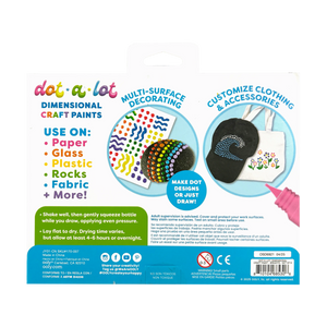 OOLY Dot-A-Lot Dimensional Craft Paint - Bright