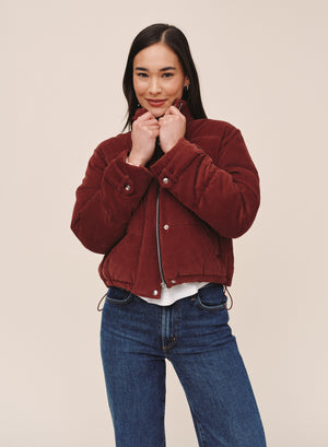 B20235-L88-300 - FUNNEL NECK PUFFER JACKET