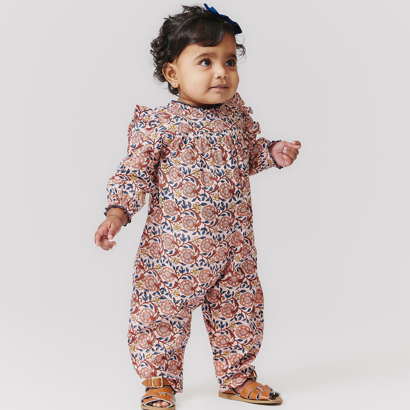 Pink Chicken Baby Kalani Romper in Pink Blossom