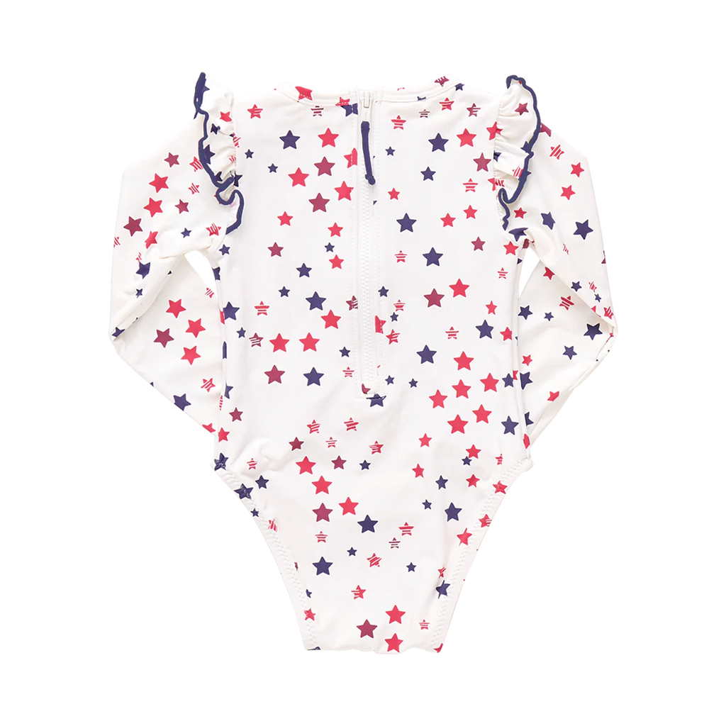 Pink Chicken Baby Rachel Swimsuit in Patriotic Stars