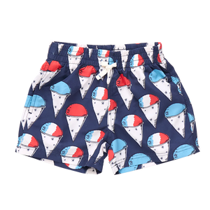 Pink Chicken Baby Boy Swim Trunk in Snow-Cones