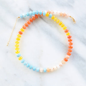 Libby & Smee Down the Shore Multicolored Gemstone Necklace - Multiple Colors!