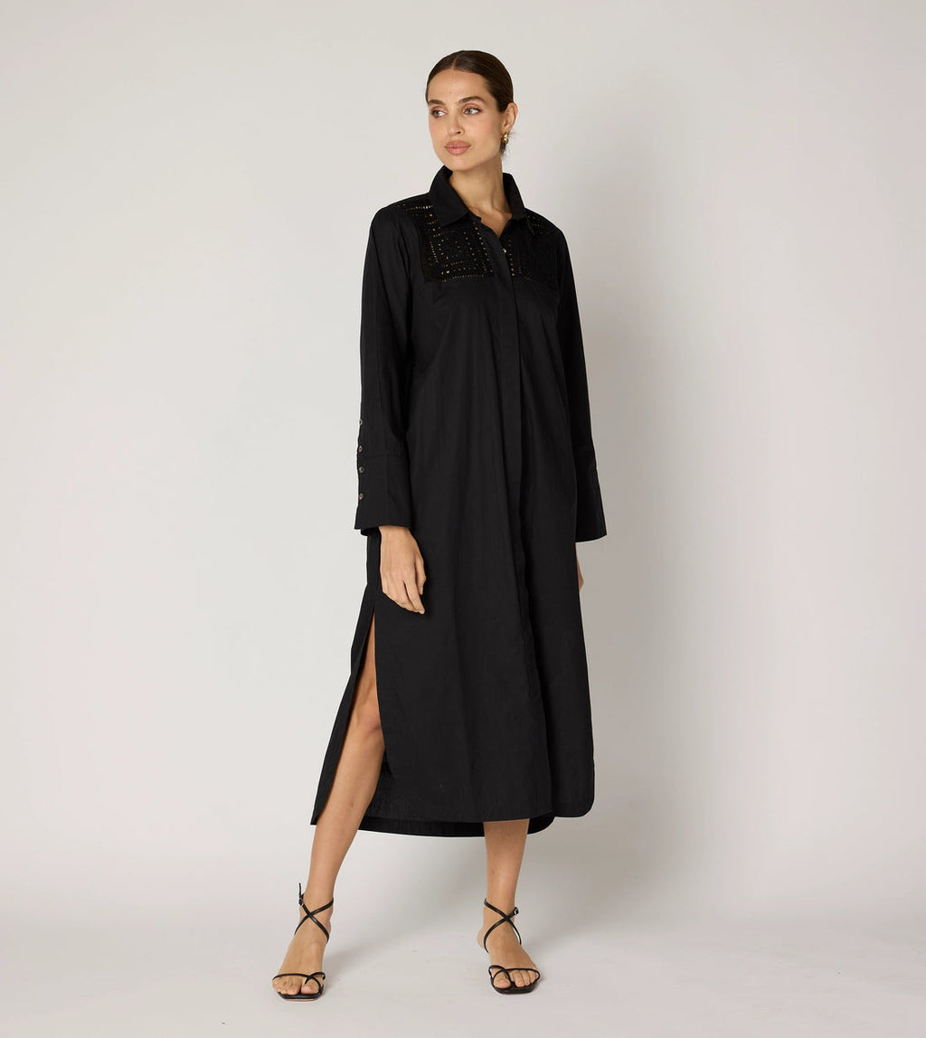 Cleobella Bailey Midi Dress in Black