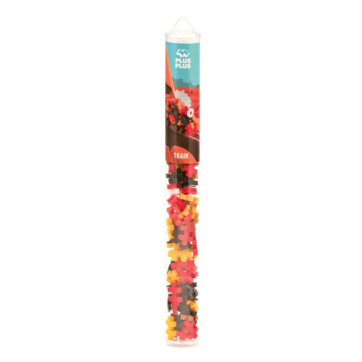 Plus-Plus 70 Piece Tube in Train