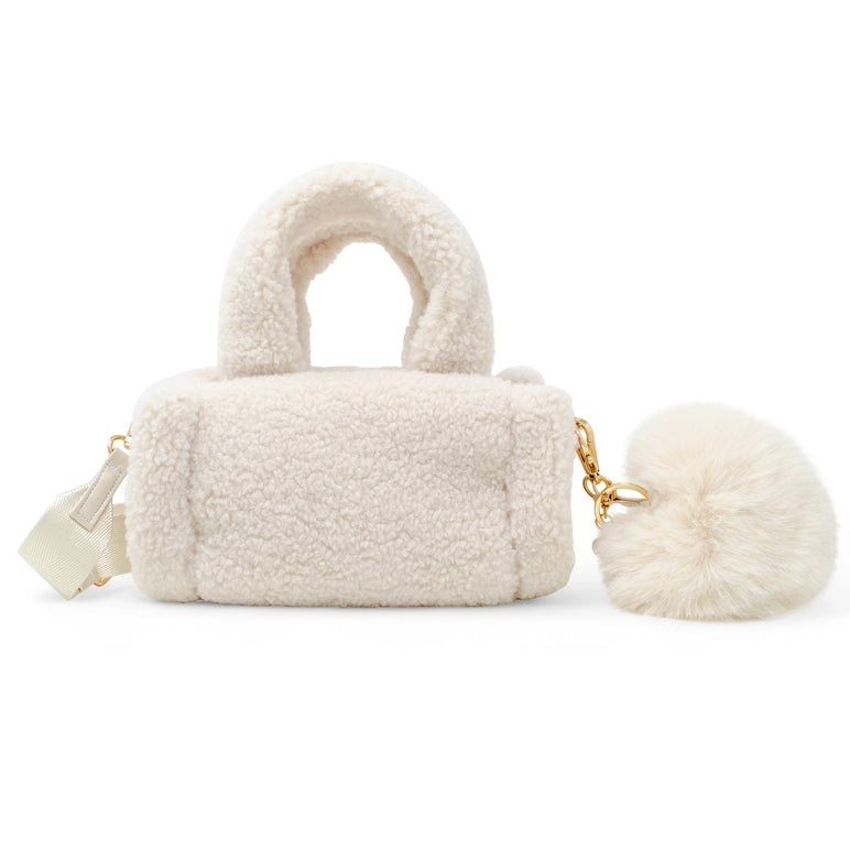 Zomi Gems Girl's Cozy Cloud Mini Duffle Bag in Beige