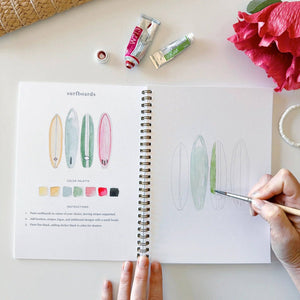 emily lex studio Tropical Watercolor Workbook