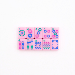 My Fair Mahjong Anywhere Series Travel Mahjong Set in Pink