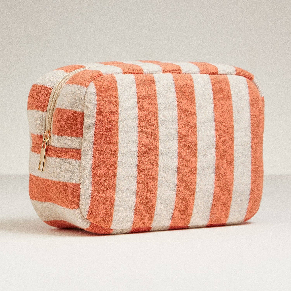 Frem Striped Terry Fabric Travel Pouch