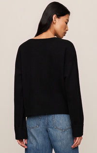 Z Supply Cerro V-Neck Sweater in Black