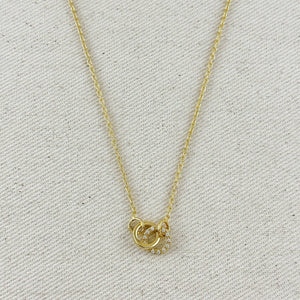 GoldFi 18k Gold Filled Linked CZ Necklace