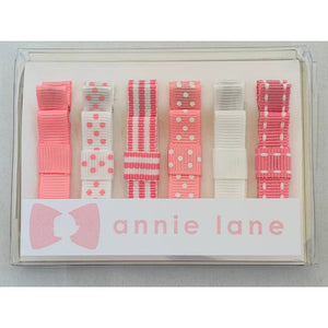 Annie Lane Hair Bows, Set of 6-Multiple Styles!