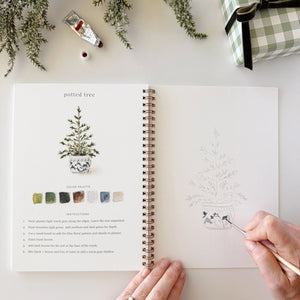 emily lex studio Classic Christmas Watercolor Workbook