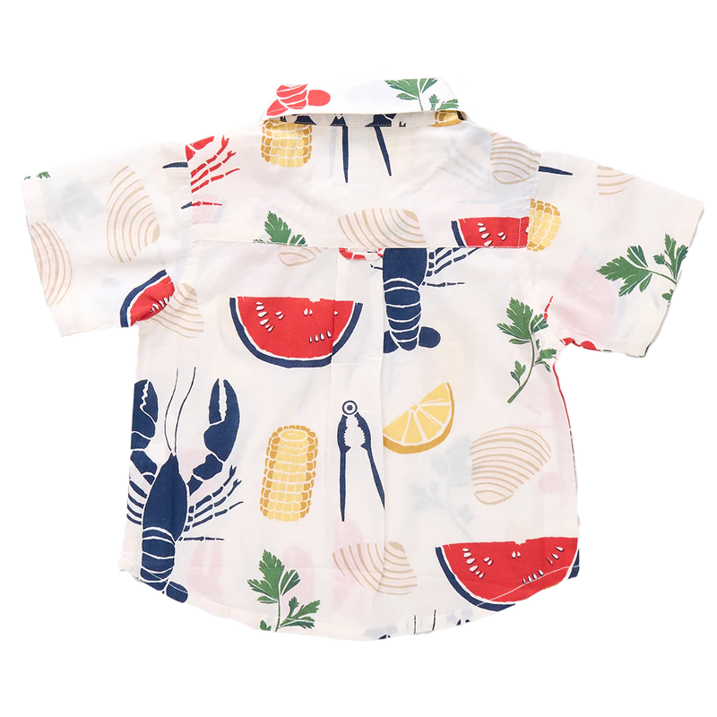 Pink Chicken Boy's Jack Shirt in Clambake