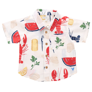 Pink Chicken Boy's Jack Shirt in Clambake