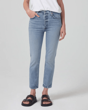 Citizens of Humanity Charlotte High Rise Straight Crop Jean in Dalia