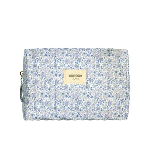 Minnow Slate Floral Coated Travel Pouch