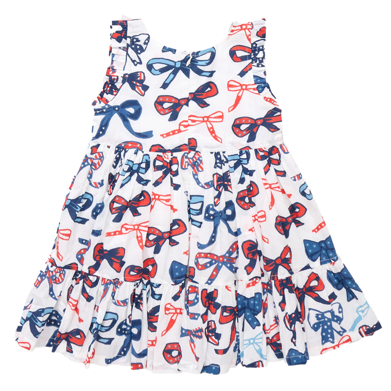 Pink Chicken Kelsey Dress in Red, White and Bows