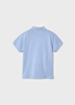 Mayoral Short Sleeve Polo in Powder Blue