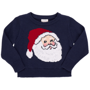 Pink Chicken Oliver Sweater in Navy Santa