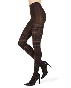 MeMoi Glasgow Plaid Sweater Tights in Multiple Colors
