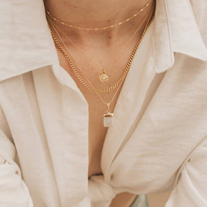 Mod + Jo Mon Cheri Shorty Necklace in Gold