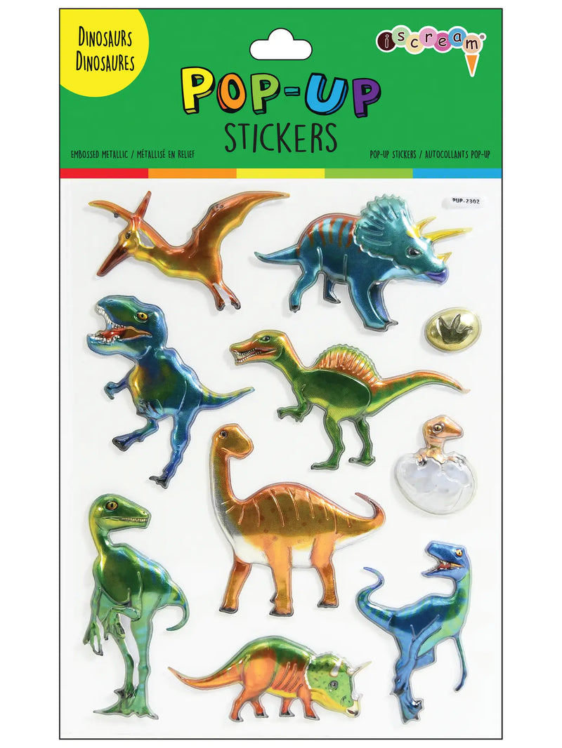 Iscream Dinosaur Pop Up Stickers