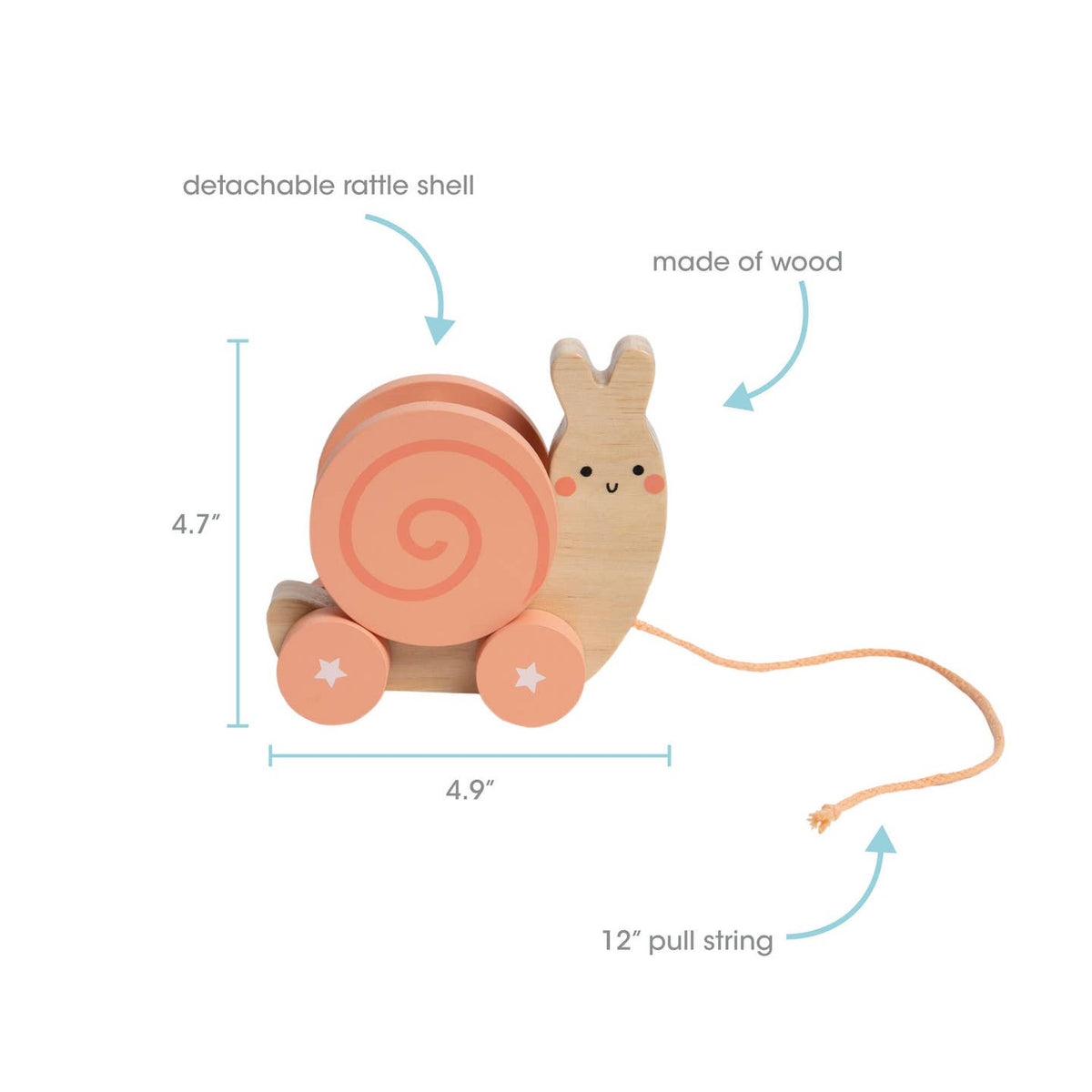 Pearhead Snail Pull Toy