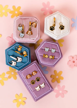 Pierced Co Gray Cat Charms