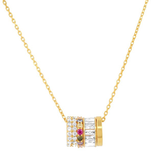 Tai Gold Vermeil Chain with Rainbow Rondelles
