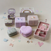 Rockahula Enchanted Glitter Heart Jewellery Box