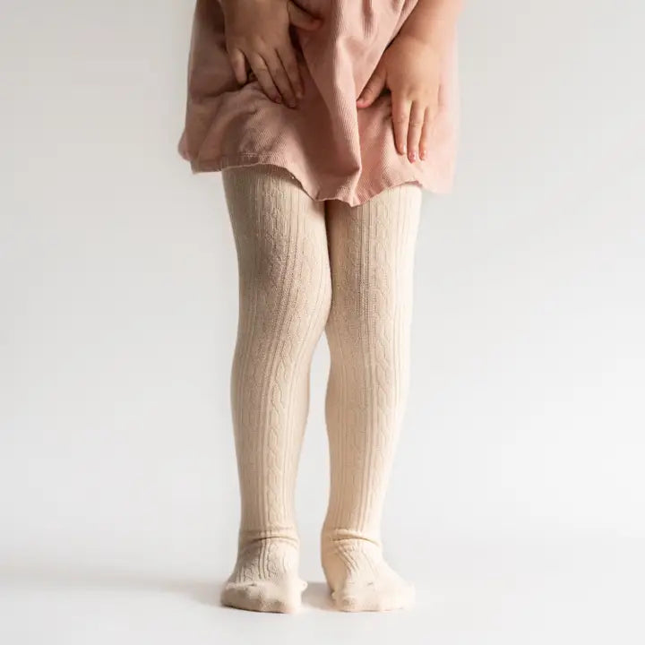 Little Stocking Co. Cable Knit Tights - Multiple Colors!