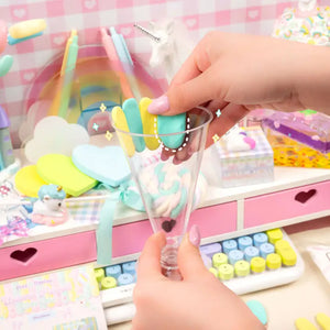 Kawaii Slime Company Play & Display Unicorn Parfait Clay Cafe