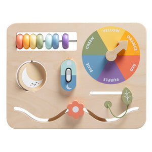 Pearhead Montessori Interactive Wooden Busy Board