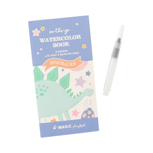 MagicPlaybook Dinosaur Watercolor Book for Kids Portable, Screen-Free Art