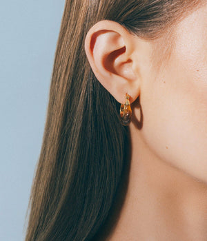 Loren Hope - Alani Hoop Earrings in Tortoise
