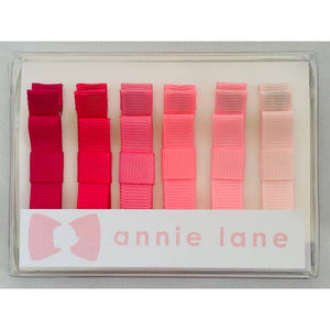 Annie Lane Hair Bows, Set of 6-Multiple Styles!