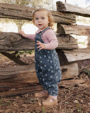 Rylee + Cru Vintage Overall in Heart Ditsy