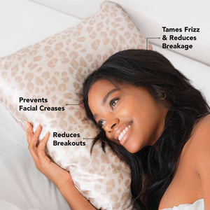 KITSCH Satin Pillowcase Standard in Leopard