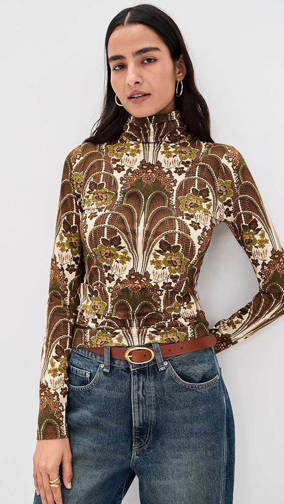 Cara Cara Piper Top in Fontaine Olive
