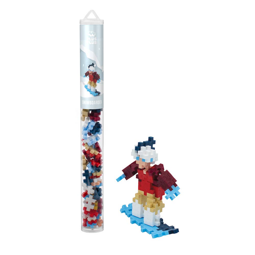 Plus-Plus 70 Pice Tube in Snowboarder