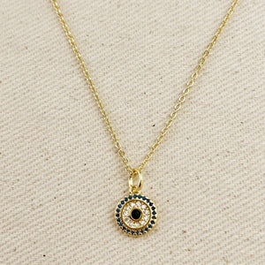 GoldFi 18k Gold Filled Protection Mandala Necklace