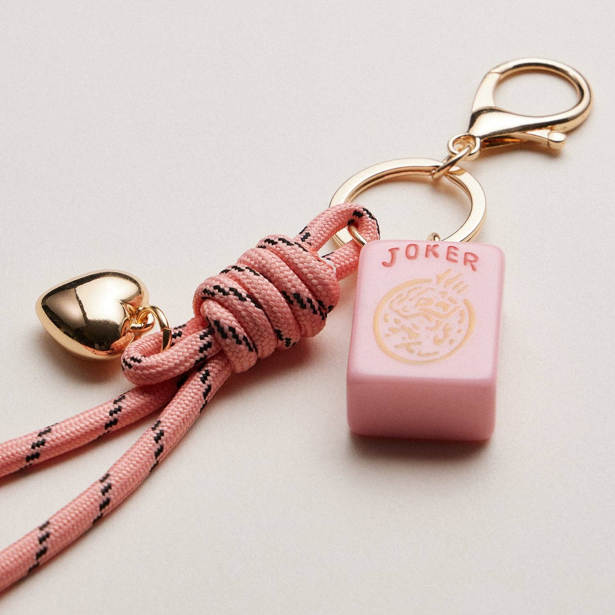 Frem Mahjong Rope and Heart Keychain/Bag Charm - Multiple Colors!