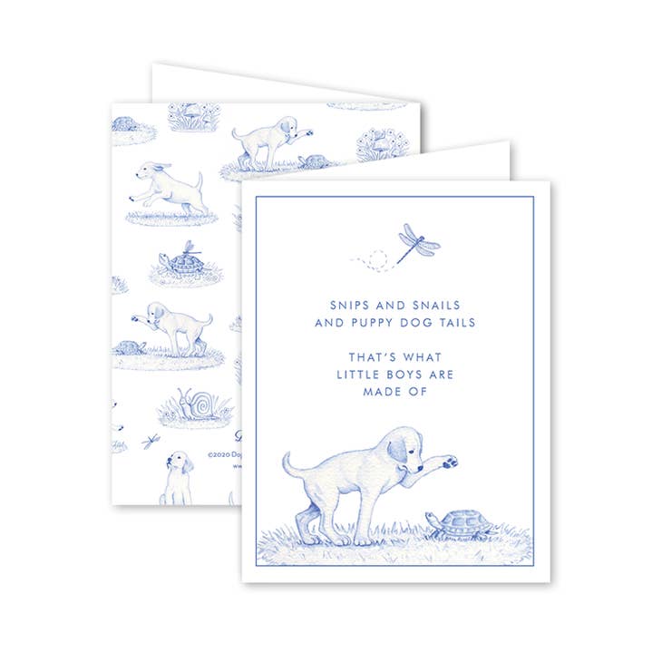 Dogwood Hill Snips + Snails Baby Card