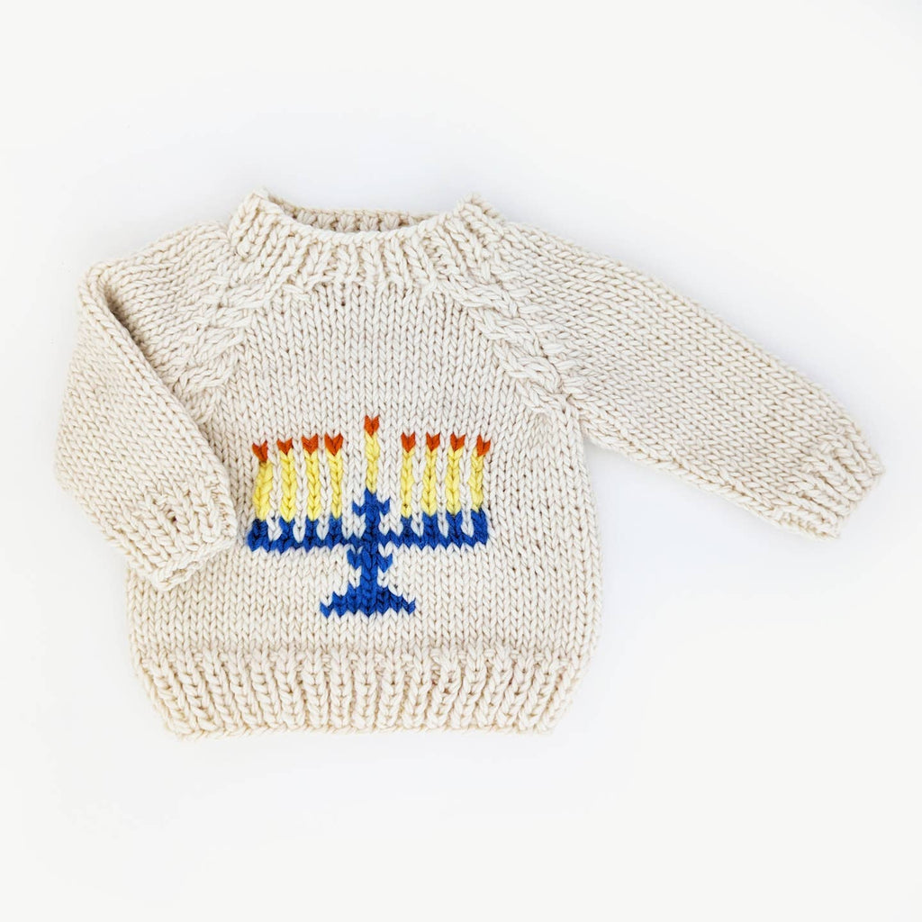 Huggalugs Crewneck Sweater in Menorah