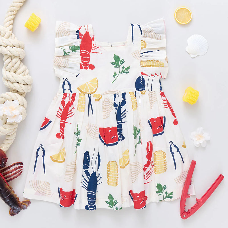 Pink Chicken Elsie Dress in Clambake