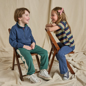 Coop Kids By Pink Chicken Recess Half Zip in Navy