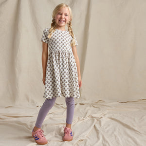 Coop Kids by Pink Chicken Sunny Dress in Mini Lavender Block Floral