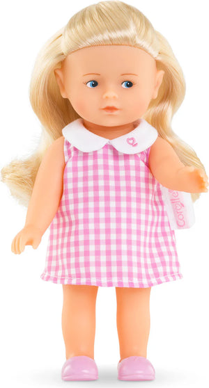 Corolle Mini Corolline Rosy Doll w/Gingham Dress