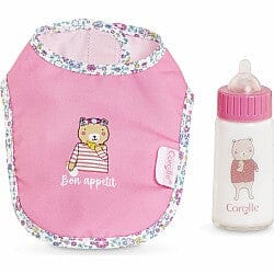 Corolle Bib & Magic Milk Bottle
