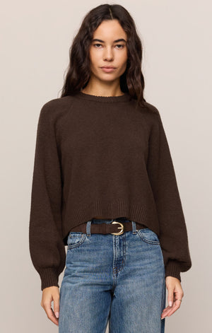 Z Supply Coming up Sweater in Chocolate